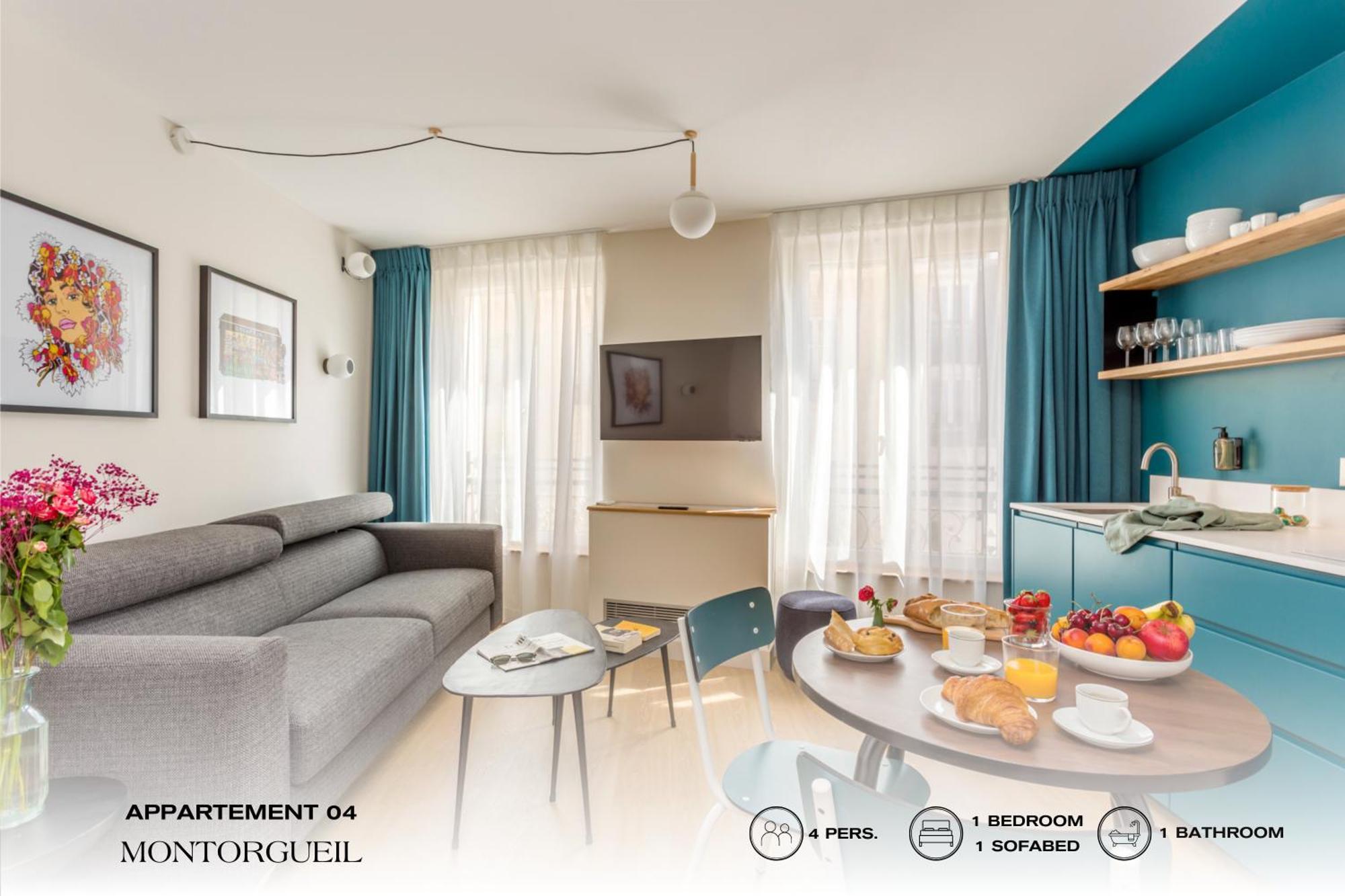 Апартаменты Beauquartier - Montorgueil Париж Экстерьер фото