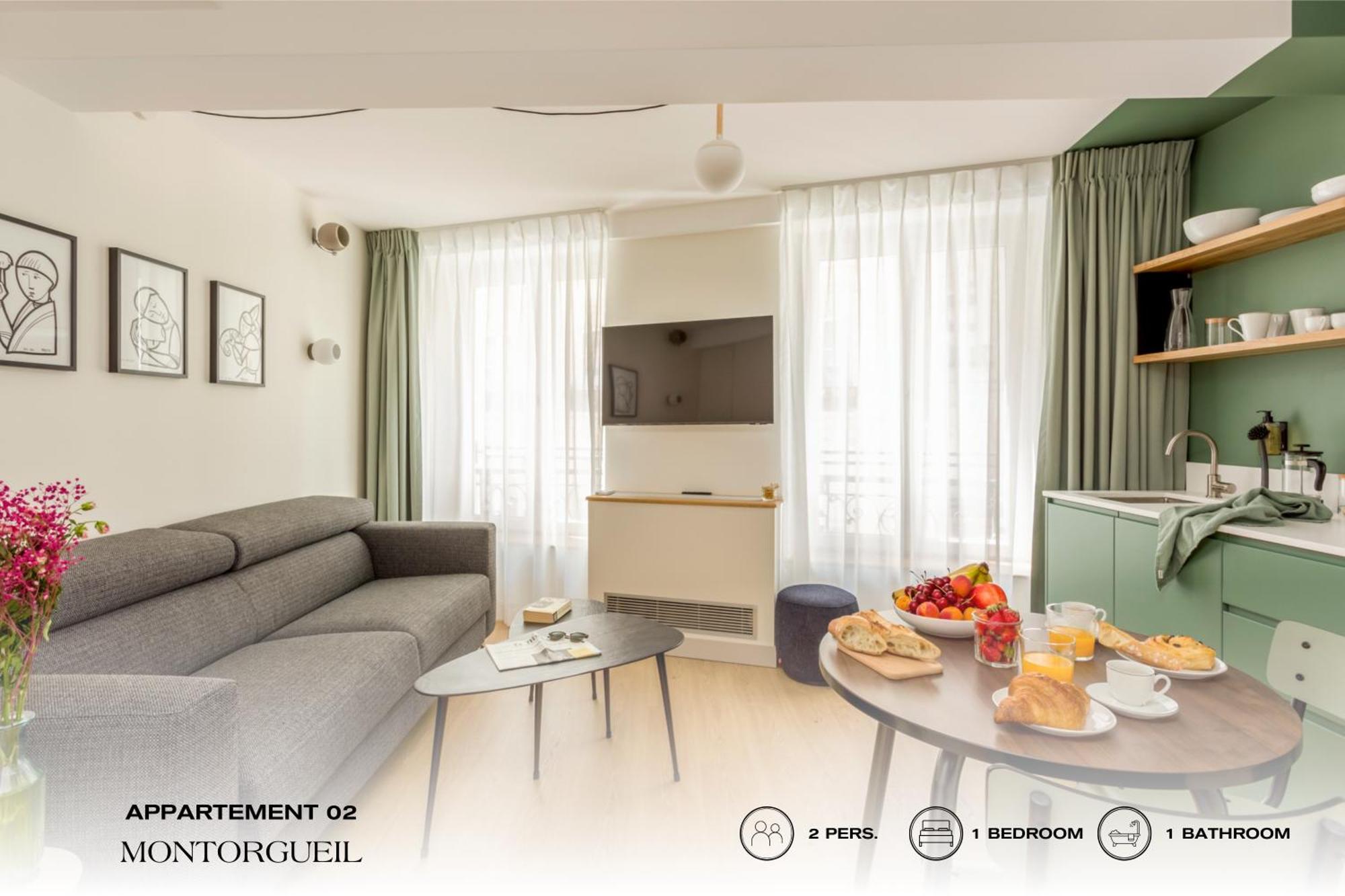 Апартаменты Beauquartier - Montorgueil Париж Экстерьер фото